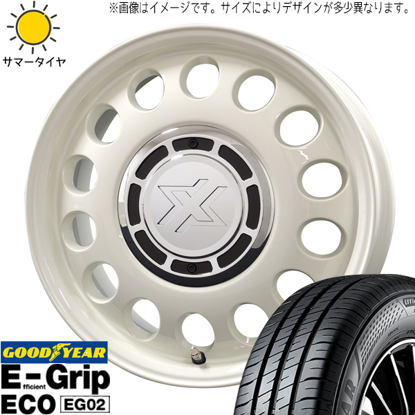 185/65R15 プリウス GY EG02 クロスブラッド スティール 15インチ 6.0J +43 5H100P サマータイヤ ホイールセット 4本_画像1