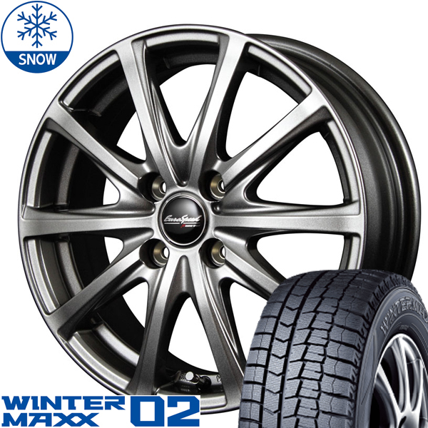 165/65R15 ソリオ デリカD2 タフト ダンロップ WM02 15インチ V25 4.5J +45 4H100P スタッドレスタイヤ ホイールセット 4本_画像1