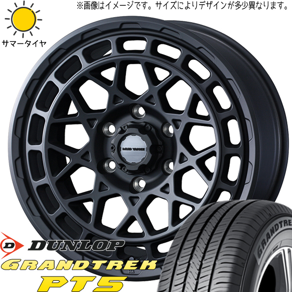 225/70R16 ジムニーシエラ D/L グラントレック PT5 MADVANCEX 16インチ 6.0J -5 5H139.7P サマータイヤ ホイールセット 4本_画像1