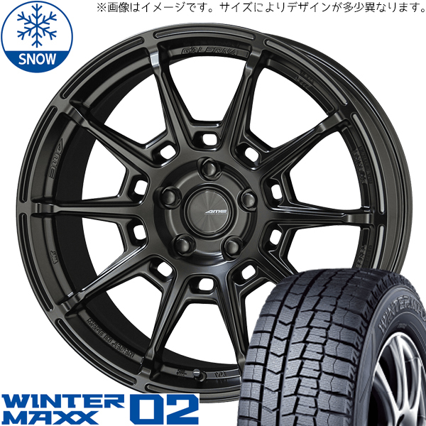 165/65R15 ソリオ デリカD:2 15インチ ダンロップ WM02 ガレルナ レフィーノ スタッドレスタイヤ ホイールセット 4本_画像1