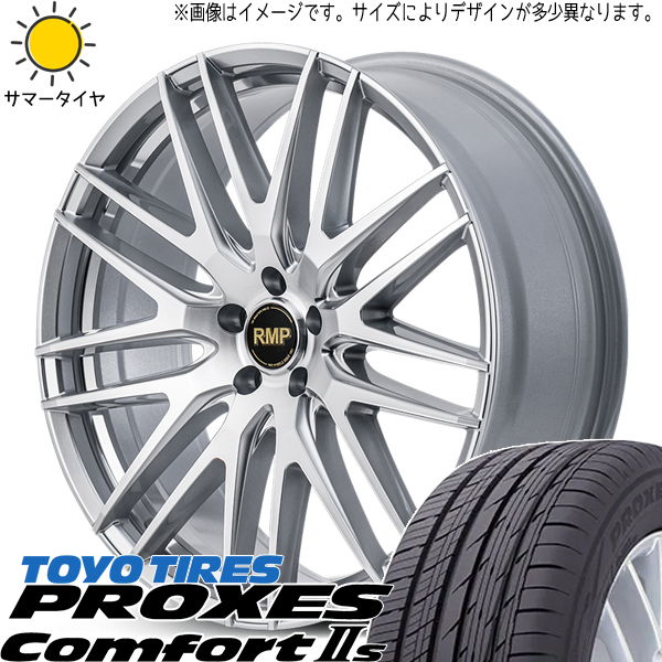 245/45R19 アルファード ハリアー TOYO プロクセス c2s MID RMP 029F 19インチ 8.0J +43 5H114.3P サマータイヤ ホイールセット 4本_画像1