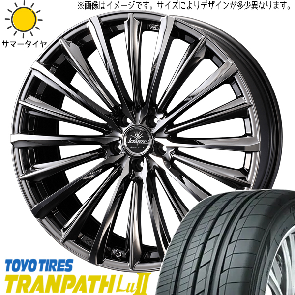 245/45R19 エルグランド CX8 TOYO Lu2 クレンツェ 225EVO 19インチ 8.0J +48 5H114.3P サマータイヤ ホイールセット 4本_画像1