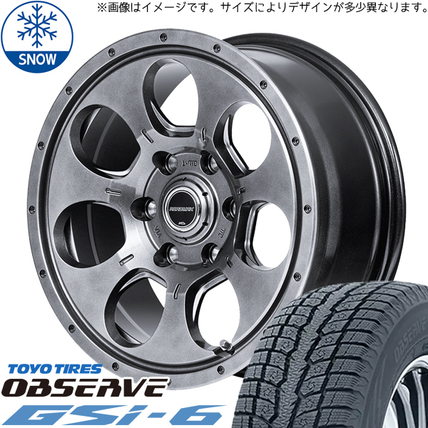 265/65R17 サーフ プラド パジェロ TOYO GSi-6 17インチ 7.5J +25 6H139.7P スタッドレスタイヤ ホイールセット 4本_画像1