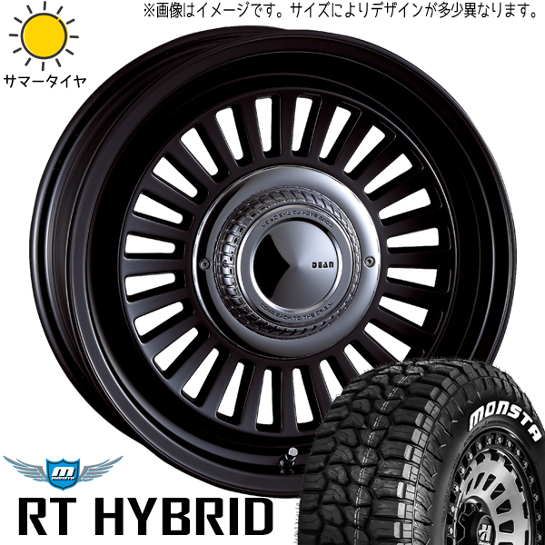 265/70R17 FJクルーザー GSJ15W 17インチ モンスタ DEAN カリフォルニア 7.5J +25 6H139.7P サマータイヤ ホイールセット 4本_画像1