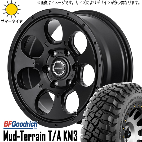 265/70R17 FJクルーザー GSJ15W BFGoodrich KM3 17インチ 7.5J +25 6H139.7P サマータイヤ ホイールセット 4本_画像1