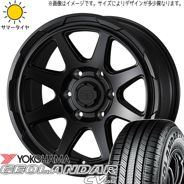 215/70R16 ハイエース Y/H ジオランダー CV G058 スタットベルク 16インチ 6.5J +38 6H139.7P サマータイヤ ホイールセット 4本_画像1