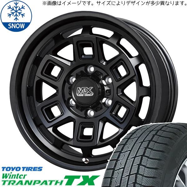 225/60R17 アルファード TOYO TX マッドクロス 17インチ 7.0J +38 5H114.3P スタッドレスタイヤ ホイールセット 4本_画像1