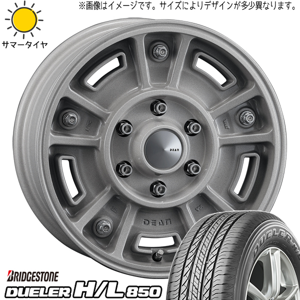 215/65R16 ハイエース BS デューラー H/L850 DEAN BJ MEXICAN 16インチ 6.5J +38 6H139.7P サマータイヤ ホイールセット 4本_画像1