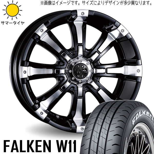 215/60R17 カローラクロス 17インチ FALKEN W11 マーテルギア ビースト 7.0J +40 5H114.3P サマータイヤ ホイールセット 4本_画像1