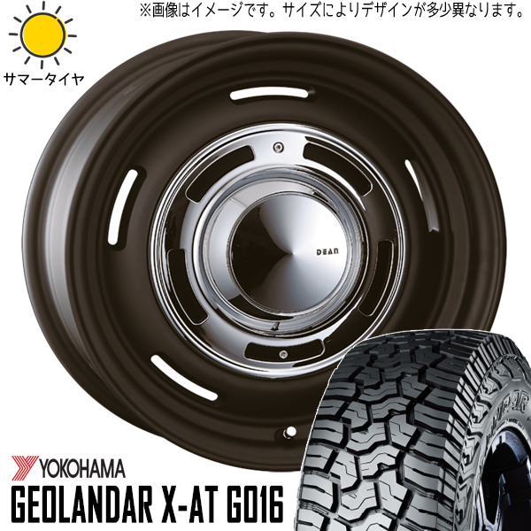 235/85R16 ランドクルーザー 16インチ Y/H X-AT G016 DEAN クロスカントリー 7.0J +25 6H139.7P サマータイヤ ホイールセット 4本_画像1