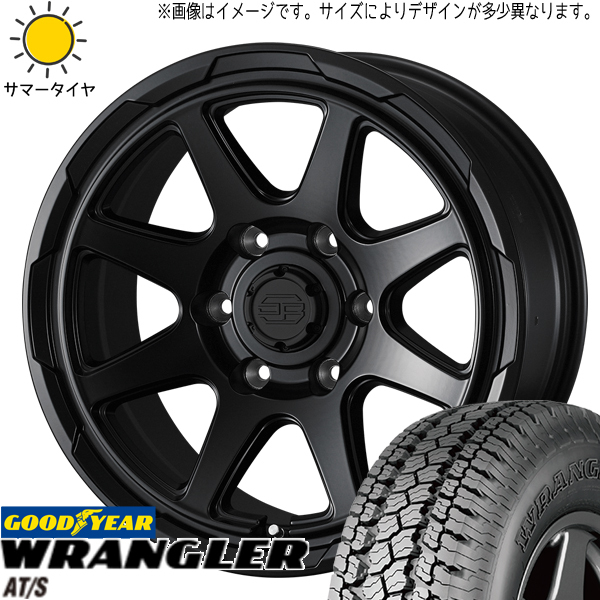 215/70R16 ハイエース GY ラングラー A/T-S スタットベルク 16インチ 6.5J +38 6H139.7P サマータイヤ ホイールセット 4本_画像1