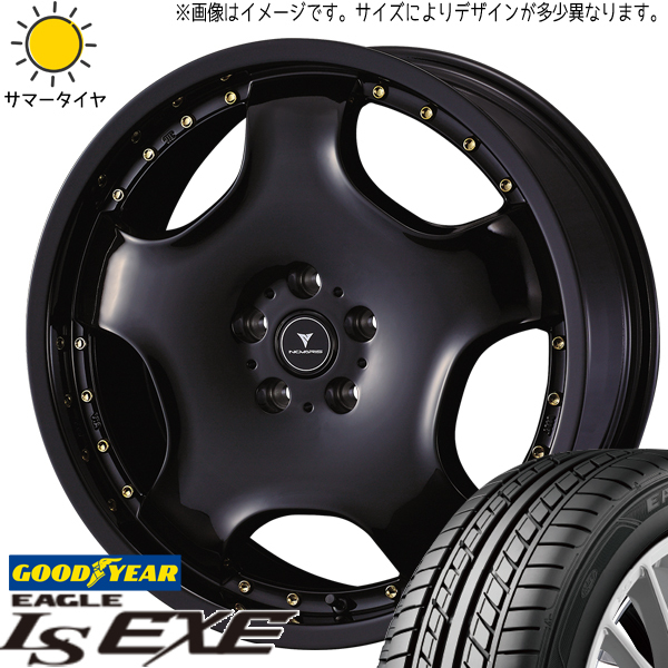 225/45R18 クラウン GY EAGLE LS EXE アセット D1 18インチ 8.0J +42 5H114.3P サマータイヤ ホイールセット 4本_画像1