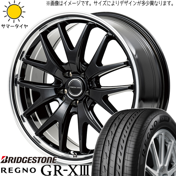 215/55R17 フォレスター レガシィ BS REGNO GRX3 MID EXE7 17インチ 7.0J +50 5H100P サマータイヤ ホイールセット 4本_画像1