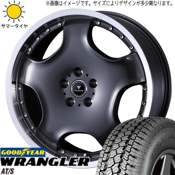 215/70R16 ハイエース GY ラングラー A/T-S アセット D1 16インチ 6.5J +38 6H139.7P サマータイヤ ホイールセット 4本_画像1