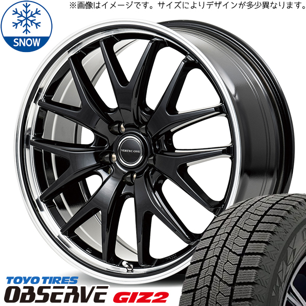 225/55R17 フォレスター XV TOYO GIZ2 MID EXE7 17インチ 7.0J +50 5H100P スタッドレスタイヤ ホイールセット 4本_画像1