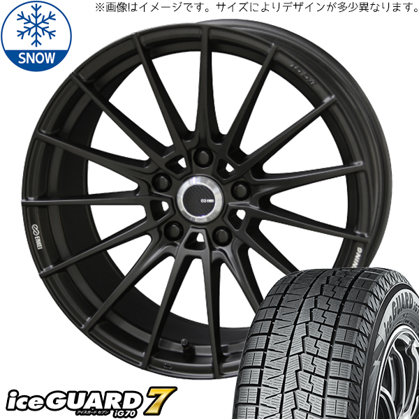 225/45R19 CH-R エリシオン 19インチ ヨコハマ IG 7 エンケイチューニング FC01 スタッドレスタイヤ ホイールセット 4本_画像1