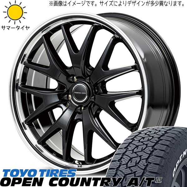 235/60R18 アウトランダー エクストレイル TOYO A/T3 MID EXE7 18インチ 8.0J +42 5H114.3P サマータイヤ ホイールセット 4本_画像1