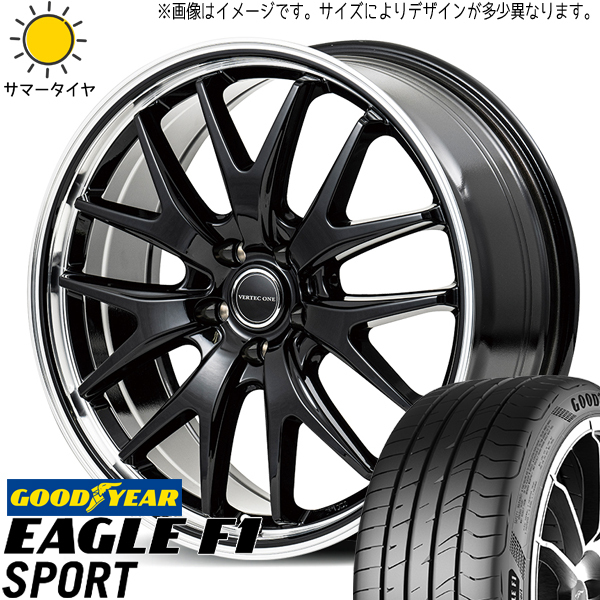 225/45R18 クラウン CX-3 GY F1 SPORT MID EXE7 18インチ 8.0J +42 5H114.3P サマータイヤ ホイールセット 4本_画像1