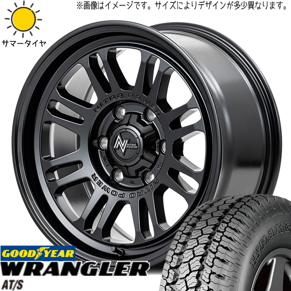 215/70R16 ハイエース GY ラングラー A/T-S MID M16 ASSAULT 16インチ 6.5J +38 6H139.7P サマータイヤ ホイールセット 4本_画像1