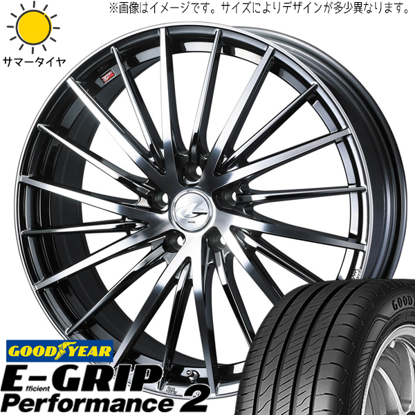 205/60R16 MAZDA3 キックス GY パフォーマンス2 レオニス FR 16インチ 6.5J +47 5H114.3P サマータイヤ ホイールセット 4本_画像1