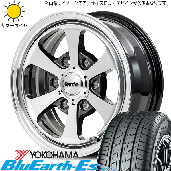 155/65R14 タント NBOX サクラ Y/H BluEarth Es ES32 MID ガルシア ダラス6 14インチ 4.5J +45 4H100P サマータイヤ ホイールセット 4本_画像1