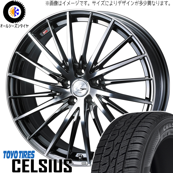 225/65R17 RAV4 CX CR-V TOYO セルシアス レオニス FR 17インチ 7.0J +47 5H114.3P オールシーズンタイヤ ホイールセット 4本_画像1