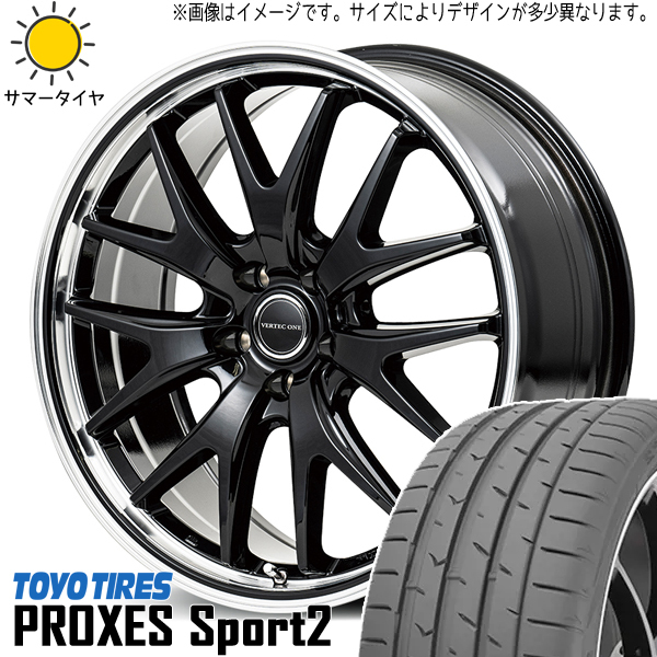 225/45R18 カムリ クラウン TOYO プロクセススポーツ2 MID EXE7 18インチ 7.0J +40 5H114.3P サマータイヤ ホイールセット 4本_画像1