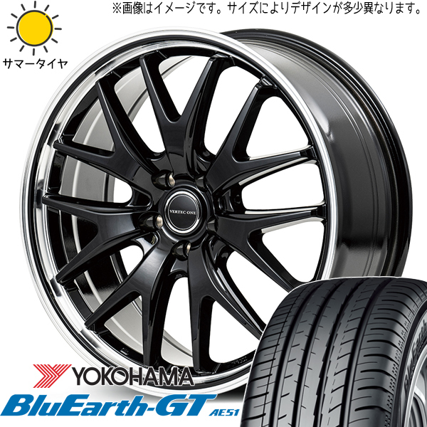 225/40R19 CX-3 ヤリスクロス Y/H BluEarthGT AE51 MID EXE7 19インチ 8.0J +42 5H114.3P サマータイヤ ホイールセット 4本_画像1