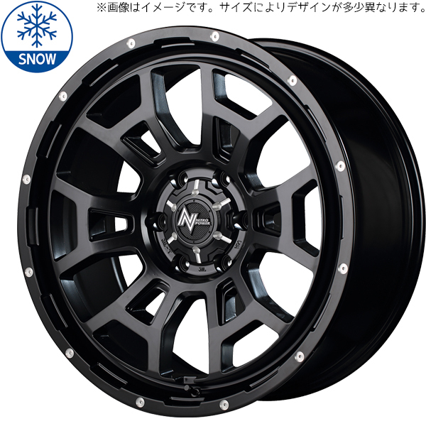 215/45R17 リーフ シルビア 17インチ ナイトロパワー H6 スラッグ 7.0J +42 5H114.3P スタッドレスタイヤ ホイールセット 4本_画像1