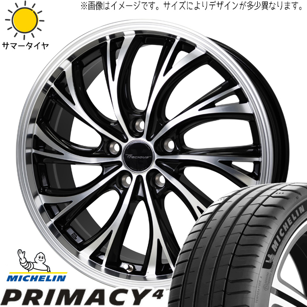 245/45R19 ハリアー MICHELIN プライマシー4 プレシャス HS-2 19インチ 8.0J +35 5H114.3P サマータイヤ ホイールセット 4本_画像1