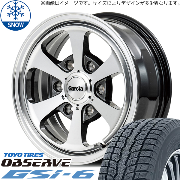 175/80R16 パジェロミニ キックス TOYO GSI6 ガルシア ダラス6 16インチ 7.0J +40 5H114.3P スタッドレスタイヤ ホイールセット 4本_画像1