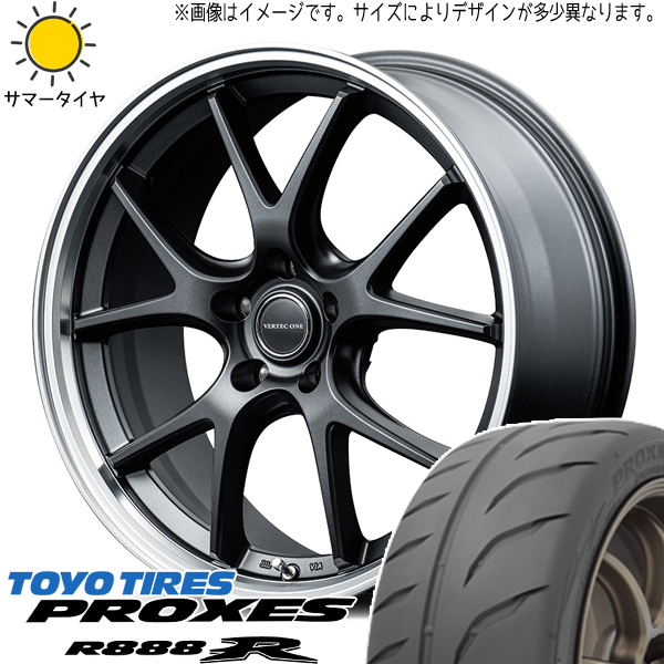 245/40R18 スバル WRX STI WRX S4 TOYO プロクセス R888R MID EXE5 18インチ 8.0J +42 5H114.3P サマータイヤ ホイールセット 4本_画像1