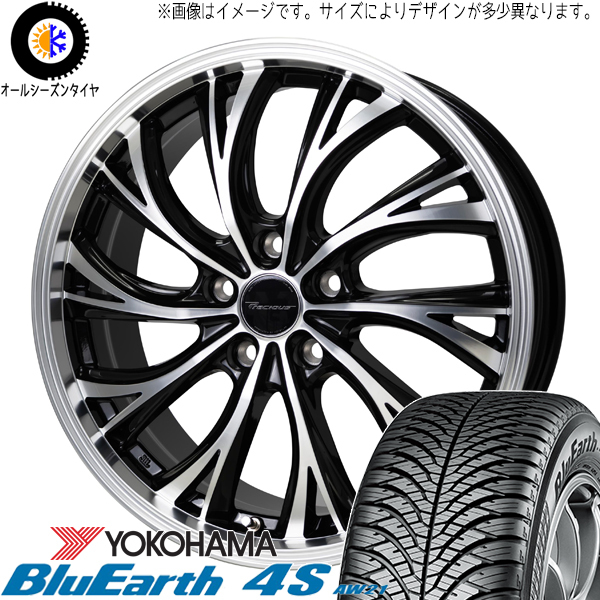 225/65R17 RAV4 CX CR-V BluEarth AW21 プレシャス HS-2 17インチ 7.0J +48 5H114.3P オールシーズンタイヤ ホイールセット 4本_画像1