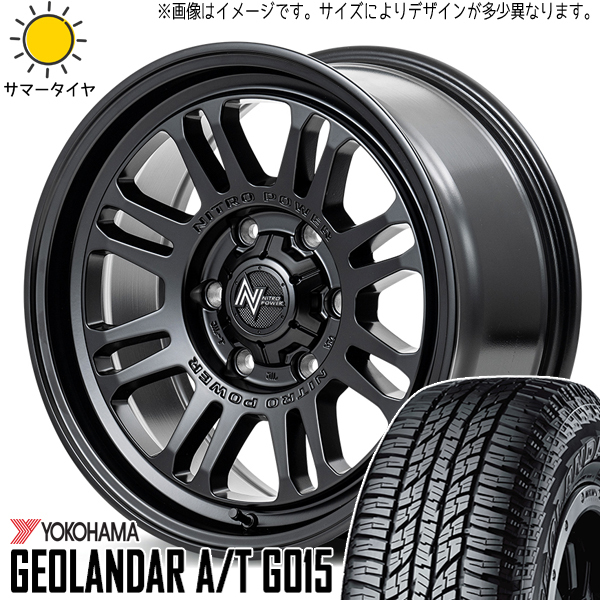 225/75R16 スズキ ジムニー ヨコハマ A/T G015 MID M16 ASSAULT 16インチ 5.5J +20 5H139.7P サマータイヤ ホイールセット 4本_画像1