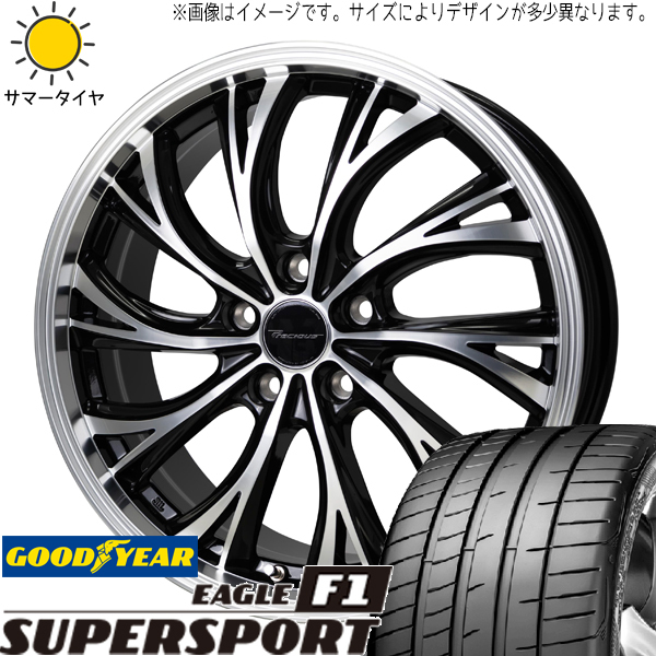 225/45R18 クラウン GY スーパースポーツ プレシャス HS-2 18インチ 8.0J +42 5H114.3P サマータイヤ ホイールセット 4本_画像1