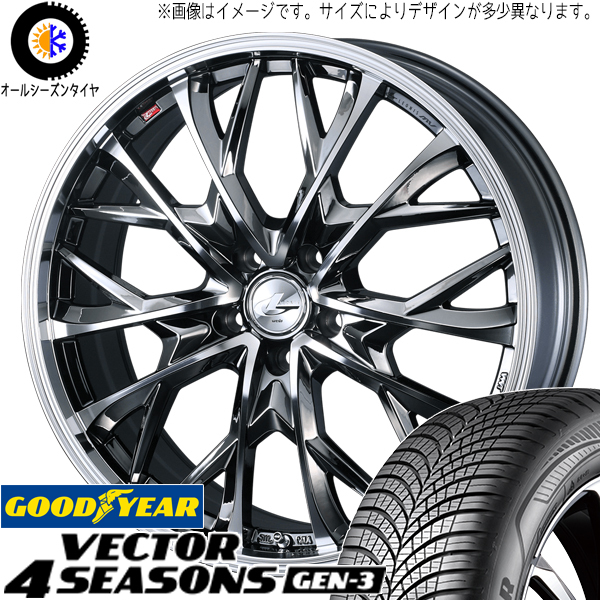 185/60R15 カローラ スイフト ヤリス Vector レオニス MV 15インチ 5.5J +42 4H100P オールシーズンタイヤ ホイールセット 4本_画像1