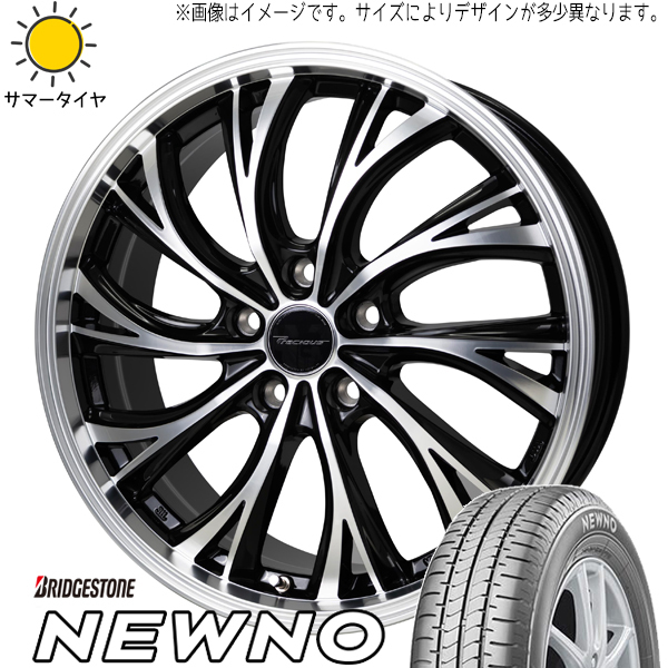 215/45R18 ノア ヴォクシー BS ニューノ プレシャス HS-2 18インチ 7.0J +55 5H114.3P サマータイヤ ホイールセット 4本_画像1