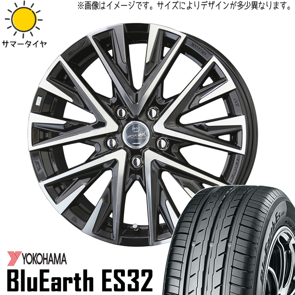 225/55R17 スバル レガシィB4 BN9 ヨコハマ Es ES32 レジーナ 17インチ 7.0J +53 5H114.3P サマータイヤ ホイールセット 4本_画像1