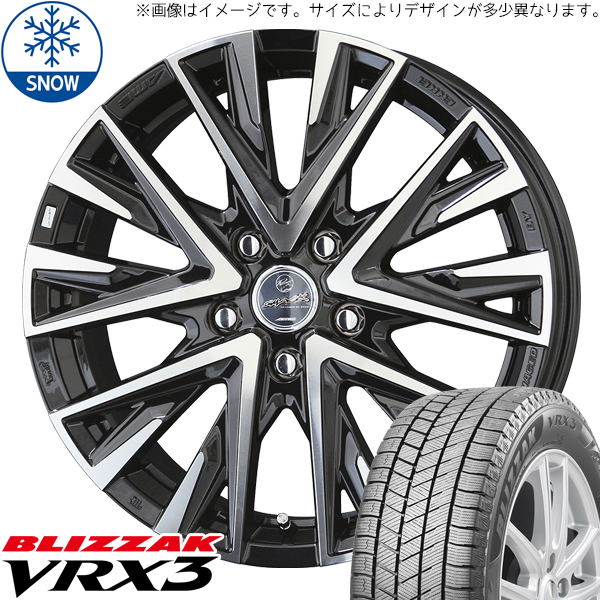 195/60R17 60系 プリウス 17インチ ブリヂストン ブリザック VRX3 スマック レジーナ スタッドレスタイヤ ホイールセット 4本_画像1