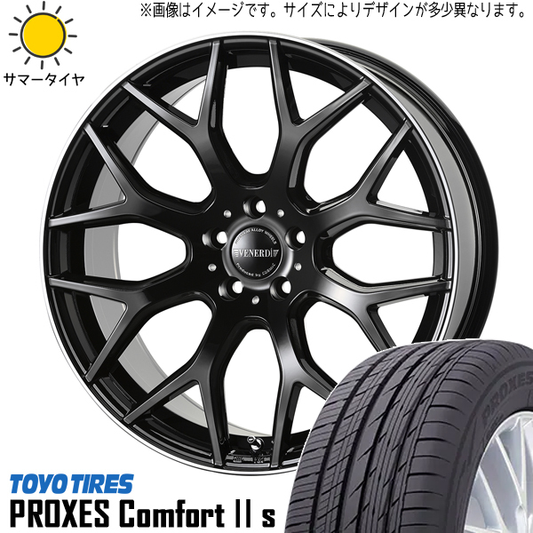 235/50R18 アルファード TOYO C2S ヴェネルディ レッジェーロ 18インチ 8.0J +43 5H114.3P サマータイヤ ホイールセット 4本_画像1