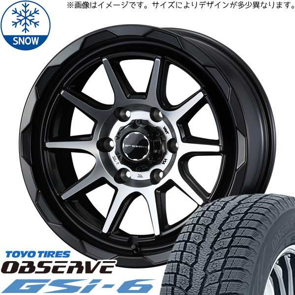 235/65R17 RAV4 17インチ TOYO オブザーブ GSI-6 WEDS MUD VANCE06 スタッドレスタイヤ ホイールセット 4本_画像1