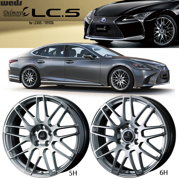 245/45R20 レクサス LC LS MICHELIN X-ICE デルモア LC.S 20インチ 8.5J +25 5H120P スタッドレスタイヤ ホイールセット 4本_画像3