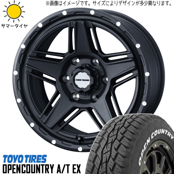 215/70R16 ハイエース 16インチ TOYO オープンカントリー A/T EX MV07 6.5J +38 6H139.7P サマータイヤ ホイールセット 4本_画像1