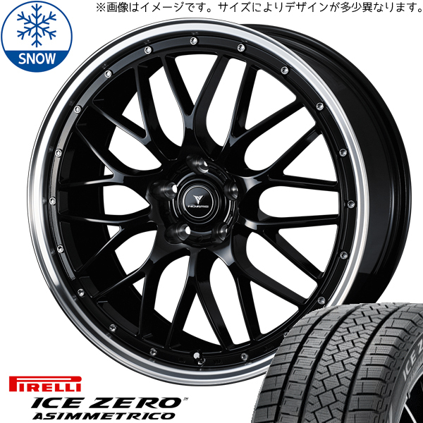 245/45R19 アルファード ハリアー PIRELLI アイスゼロ M1 19インチ 8.0J +35 5H114.3P スタッドレスタイヤ ホイールセット 4本_画像1