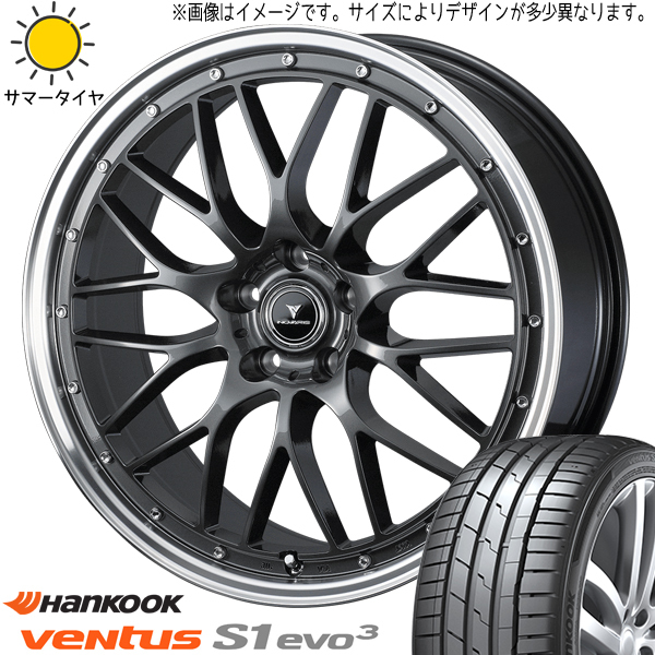 215/45R18 ノア ヴォクシー HANKOOK ベンタス プライム4 Weds M1 18インチ 7.5J +45 5H114.3P サマータイヤ ホイールセット 4本_画像1