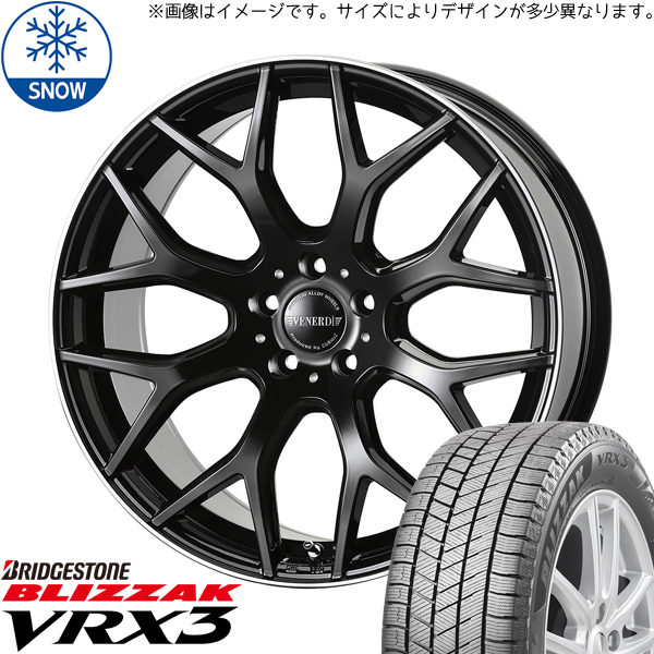 225/45R18 ヴェゼル レヴォーグ BS BLIZZAK VRX3 レッジェーロ 18インチ 7.5J +53 5H114.3P スタッドレスタイヤ ホイールセット 4本_画像1