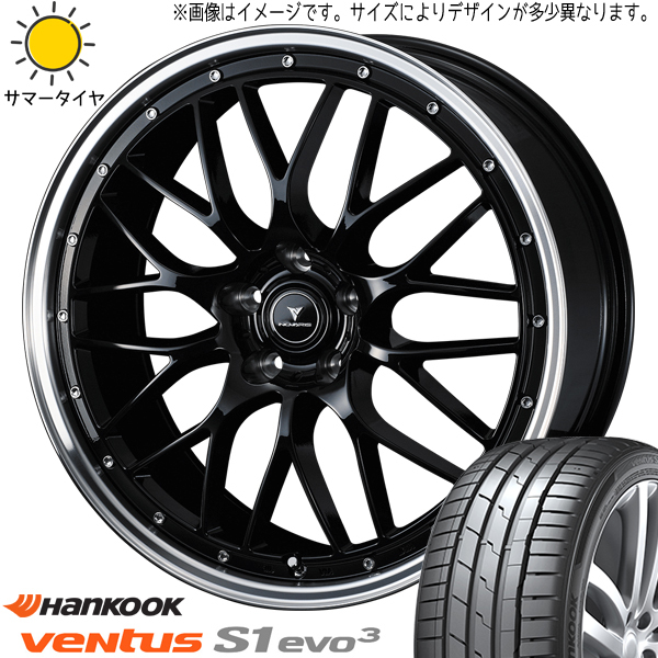 245/45R19 エルグランド CX8 HANKOOK ベンタス プライム4 Weds M1 19インチ 8.0J +45 5H114.3P サマータイヤ ホイールセット 4本_画像1