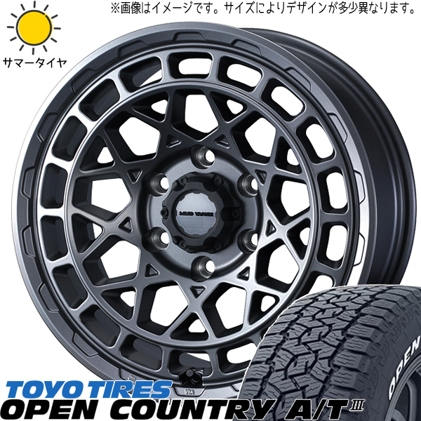 215/70R16 ハイエース TOYO オプカン A/T3 マッドヴァンスX 16インチ 6.5J +38 6H139.7P サマータイヤ ホイールセット 4本_画像1