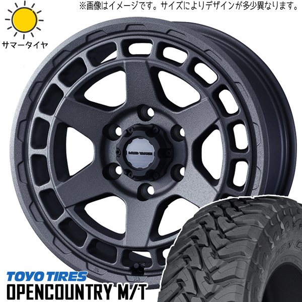 285/70R17 FJクルーザー プラド Hilux TOYO M/T マッドヴァンスX 17インチ 8.0J +20 6H139.7P サマータイヤ ホイールセット 4本_画像1