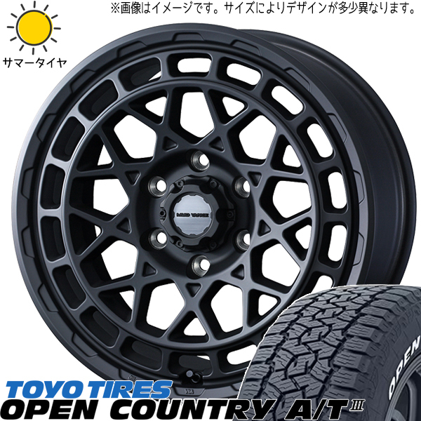 215/70R16 ハイエース TOYO オプカン A/T3 マッドヴァンスX 16インチ 6.5J +38 6H139.7P サマータイヤ ホイールセット 4本_画像1